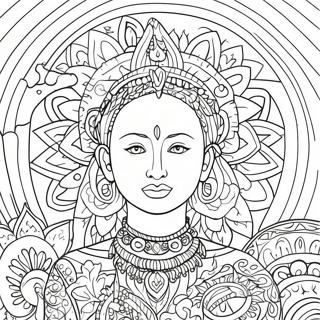 Mindful Self Reflection Coloring Page 72573-58153