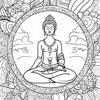 Mindful Self Reflection Coloring Page 72573-58154