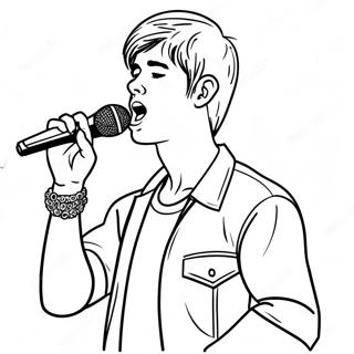 Justin Bieber Coloring Pages