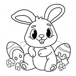 Fun Easter Bunny Math Coloring Page 72583-58159