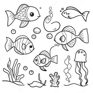 Deep Ocean Scene Coloring Page 72592-58162