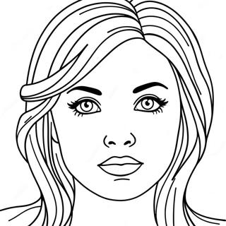 Realistic Girl Coloring Pages