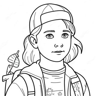 Stranger Things Robin Character Coloring Page 72612-58175