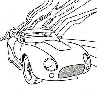 Speed Racer In Fast Car Coloring Page 72623-58190