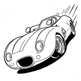 Speed Racer In Fast Car Coloring Page 72623-58191