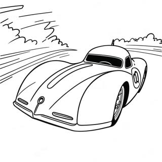 Speed Racer In Fast Car Coloring Page 72623-58192