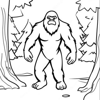 Sneaky Sasquatch Coloring Page 72642-58203