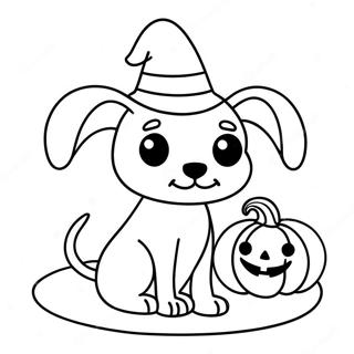 Halloween Dog Coloring Pages