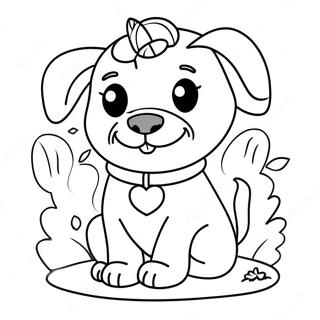 Halloween Dog Coloring Page 7266-5904