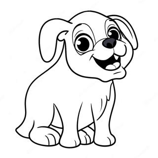 Spooky Ghost Dog Coloring Page 7267-5907