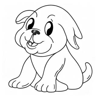 Spooky Ghost Dog Coloring Page 7267-6001