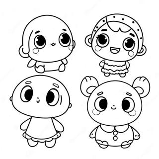 Cute Maatjes Characters Coloring Page 72693-58245