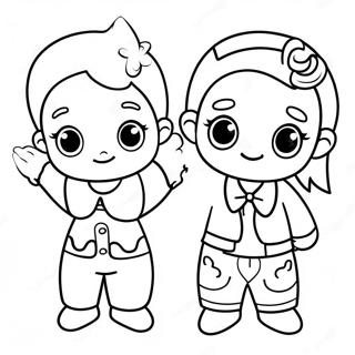 Cute Maatjes Characters Coloring Page 72693-58247