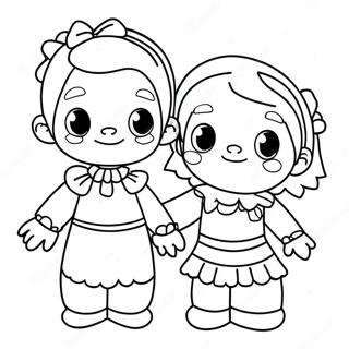 Cute Maatjes Characters Coloring Page 72693-58248