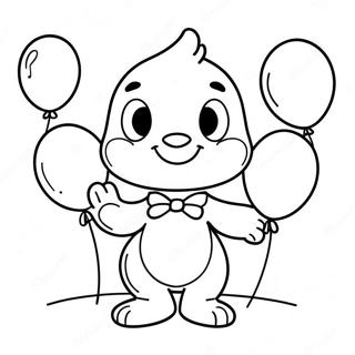 Oswald With Colorful Balloons Coloring Page 72713-58263