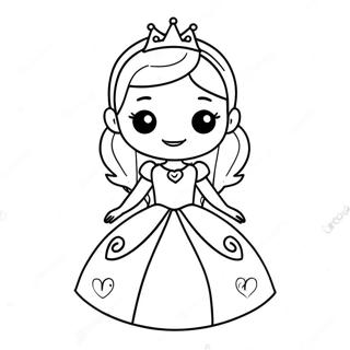 Cute Lol Princess With Sparkly Dress Coloring Page 72723-58265