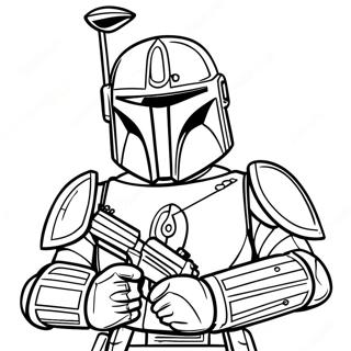 Jango Fett In Battle Armor Coloring Page 72733-58277