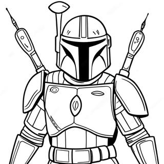 Jango Fett In Battle Armor Coloring Page 72733-58280