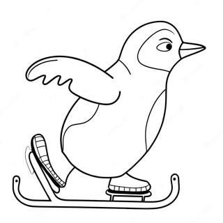 Tacky The Penguin Ice Skating Coloring Page 72743-58287