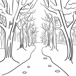 Snowy Day Winter Wonderland Coloring Page 72772-58307