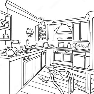 Bright Kitchen Coloring Page 7277-5914