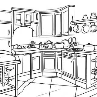 Bright Kitchen Coloring Page 7277-5915