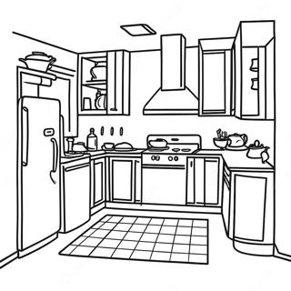 Bright Kitchen Coloring Page 7277-5916