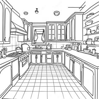 Inside House Coloring Pages