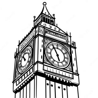 Big Ben Tower Coloring Page 72783-58320