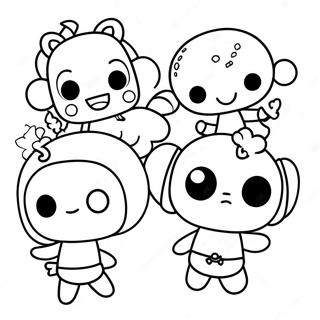 Cute Tokidoki Characters Coloring Page 72793-58326