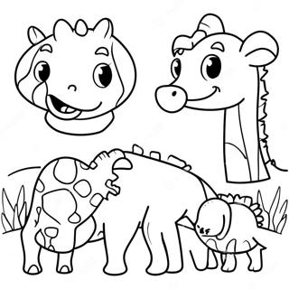 Colorful Animals In The Zoo Coloring Page 72803-58330