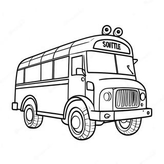 Fortnite Battle Bus Coloring Pages