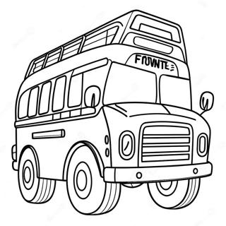 Fortnite Battle Bus Coloring Page 72822-58342