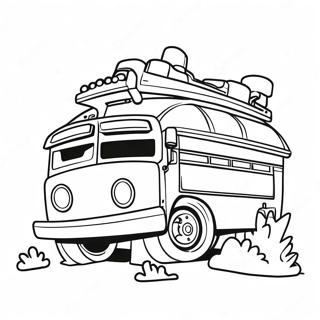 Fortnite Battle Bus Coloring Page 72822-58343