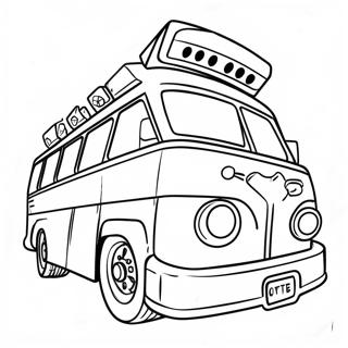 Epic Fortnite Battle Bus Adventure Coloring Page 72823-58345