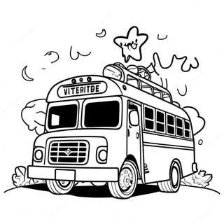 Epic Fortnite Battle Bus Adventure Coloring Page 72823-58346