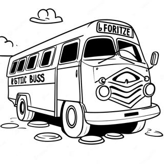 Epic Fortnite Battle Bus Adventure Coloring Page 72823-58347