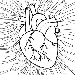 Heart And Blood Vessels Coloring Page 72833-58355