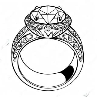 Wedding Ring Coloring Pages