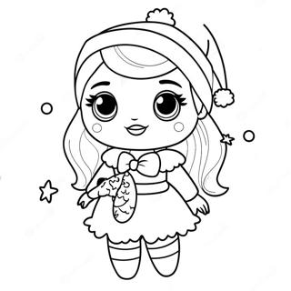 Lol Doll Christmas Coloring Page 72892-58402