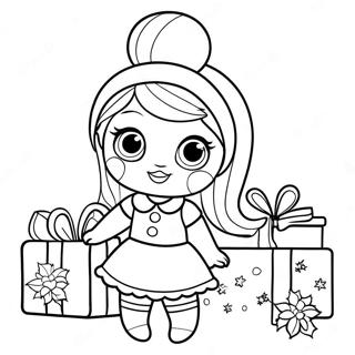 Lol Doll Christmas Coloring Page 72892-58403