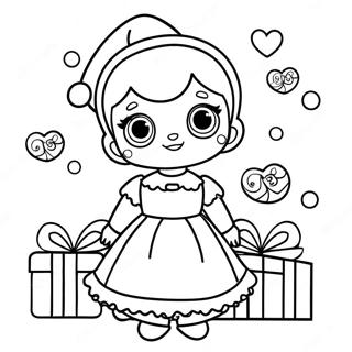 Lol Doll Christmas Coloring Page 72892-58404