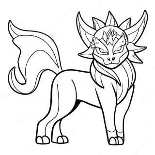 Majestic Solgaleo In Space Coloring Page 72913-58422