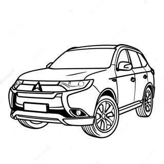 Mitsubishi Outlander Suv Coloring Page 72923-58426