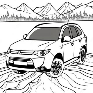 Mitsubishi Outlander Suv Coloring Page 72923-58427