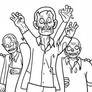 All Of Us Are Dead Zombie Coloring Page 72932-58433