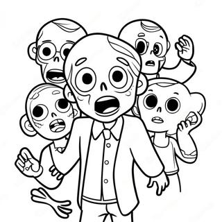 All Of Us Are Dead Zombie Coloring Page 72932-58434