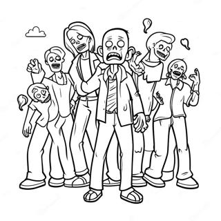 All Of Us Are Dead Zombie Coloring Page 72932-58436