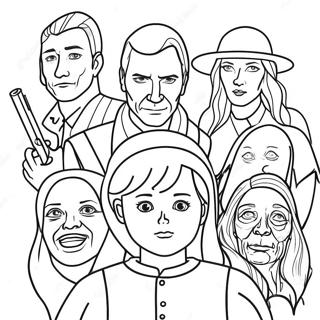 All Of Us Are Dead Characters Coloring Page 72933-59457