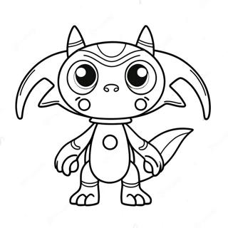 Cute Protogen With Big Eyes Coloring Page 72953-58450